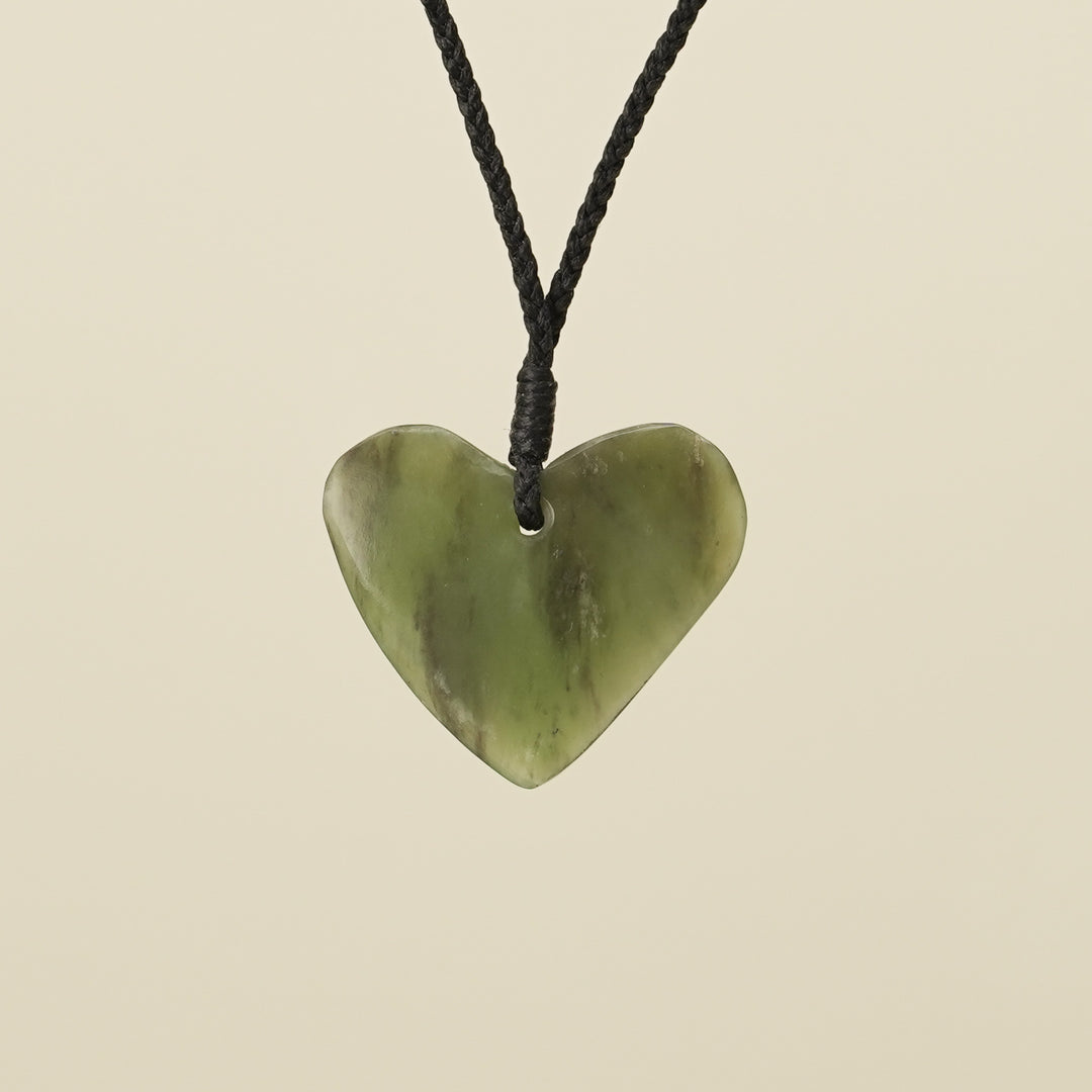 Manawa Heart Small Kahurangi Pounamu Pendant
