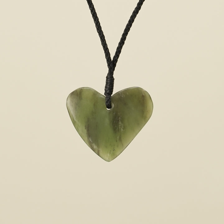 Manawa Heart Small Kahurangi Pounamu Pendant