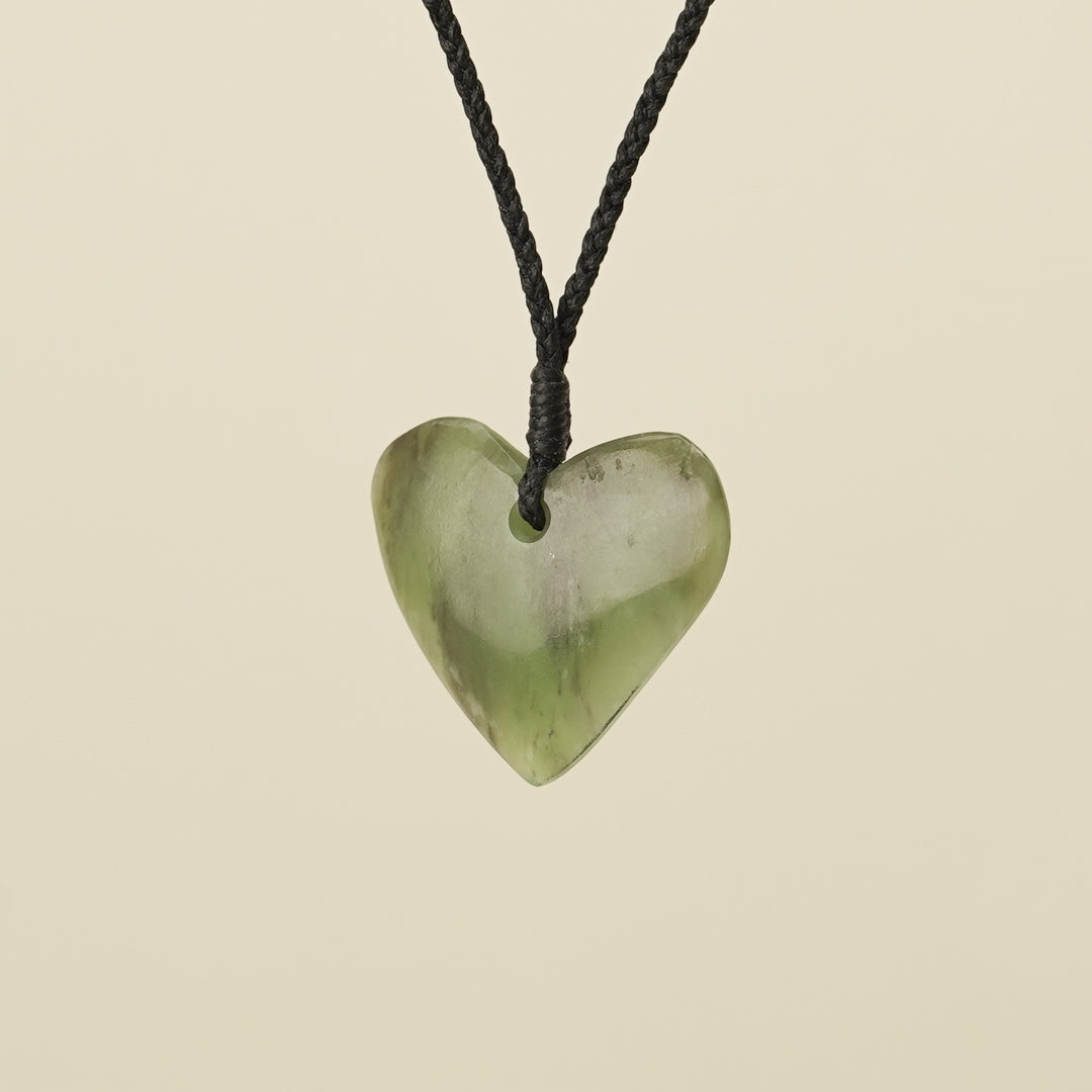 Manawa Heart Small Kahurangi Pounamu Pendant