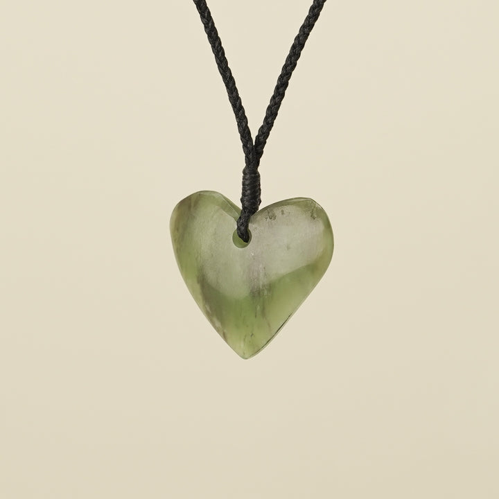 Manawa Heart Small Kahurangi Pounamu Pendant