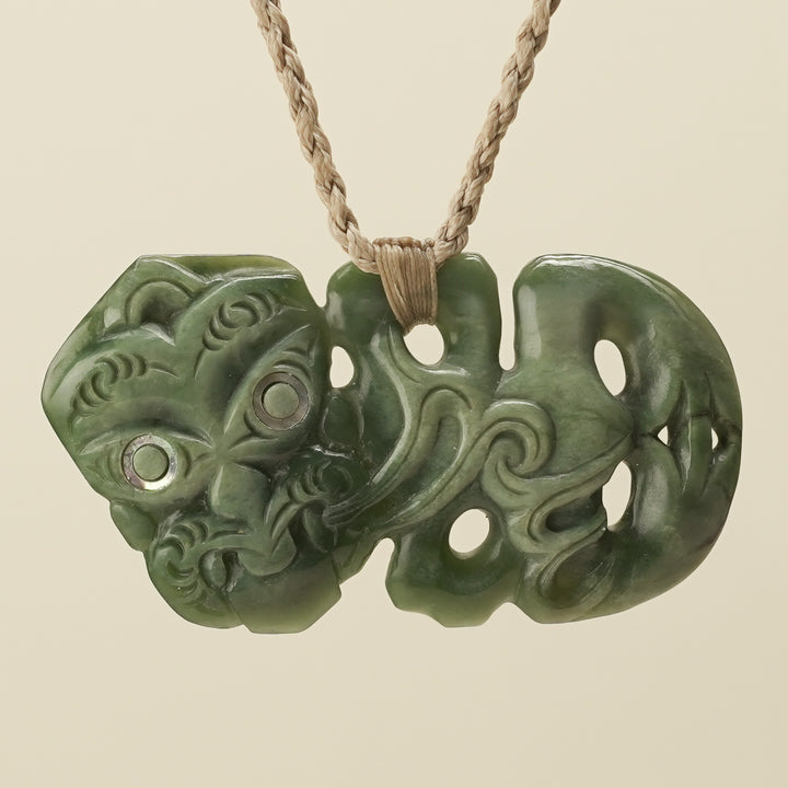Hei Tiki Inanga Pounamu XL Pendant