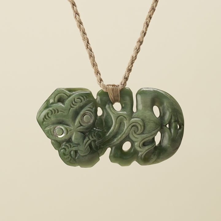 Hei Tiki Inanga Pounamu XL Pendant