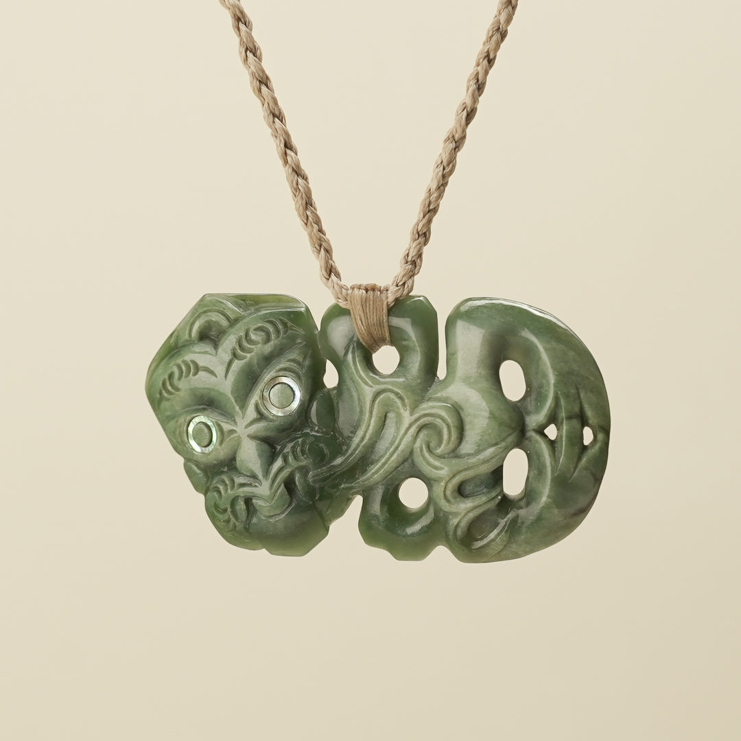Hei Tiki Inanga Pounamu XL Pendant