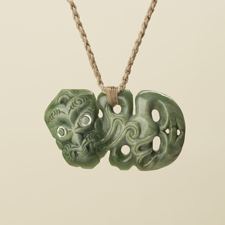 Hei Tiki Inanga Pounamu XL Pendant