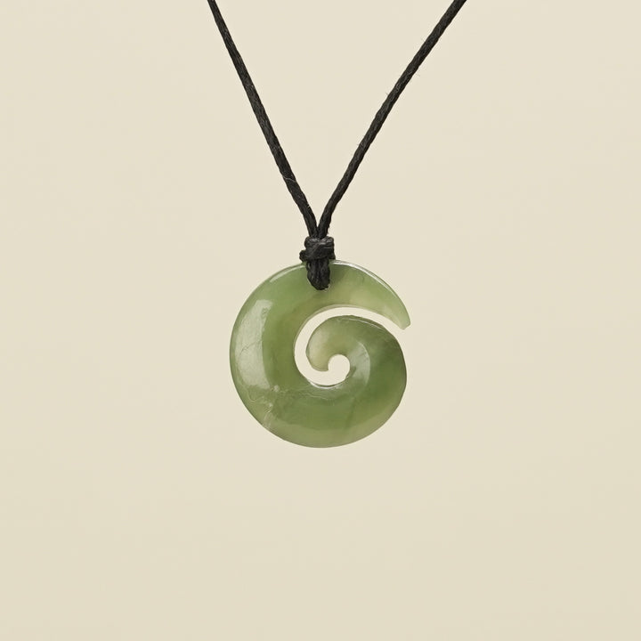 Extra Small Pounamu Koru Pendant