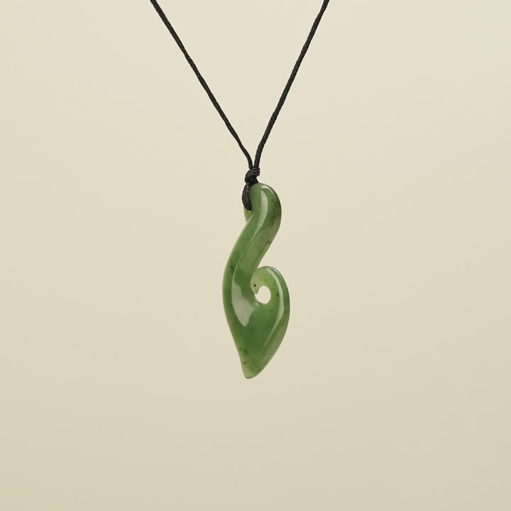 Hei Matau Kawakawa Large Pendant