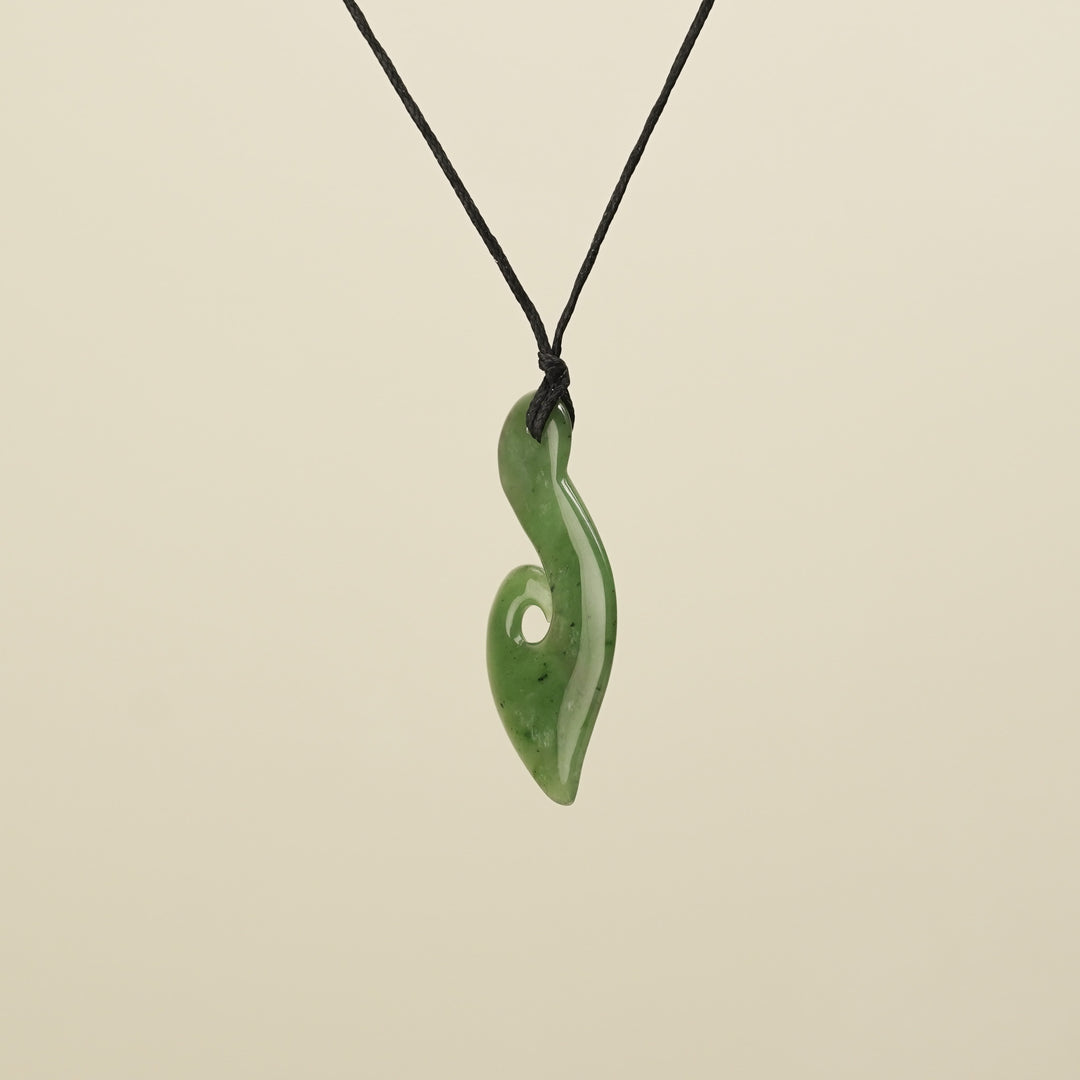 Hei Matau Kawakawa Large Pendant