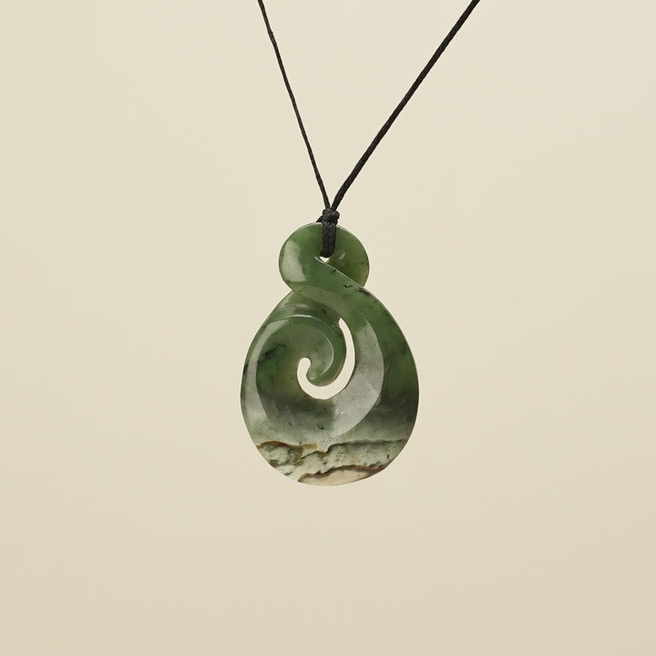 Kōkopu Pikorua with Koru Large Pendant