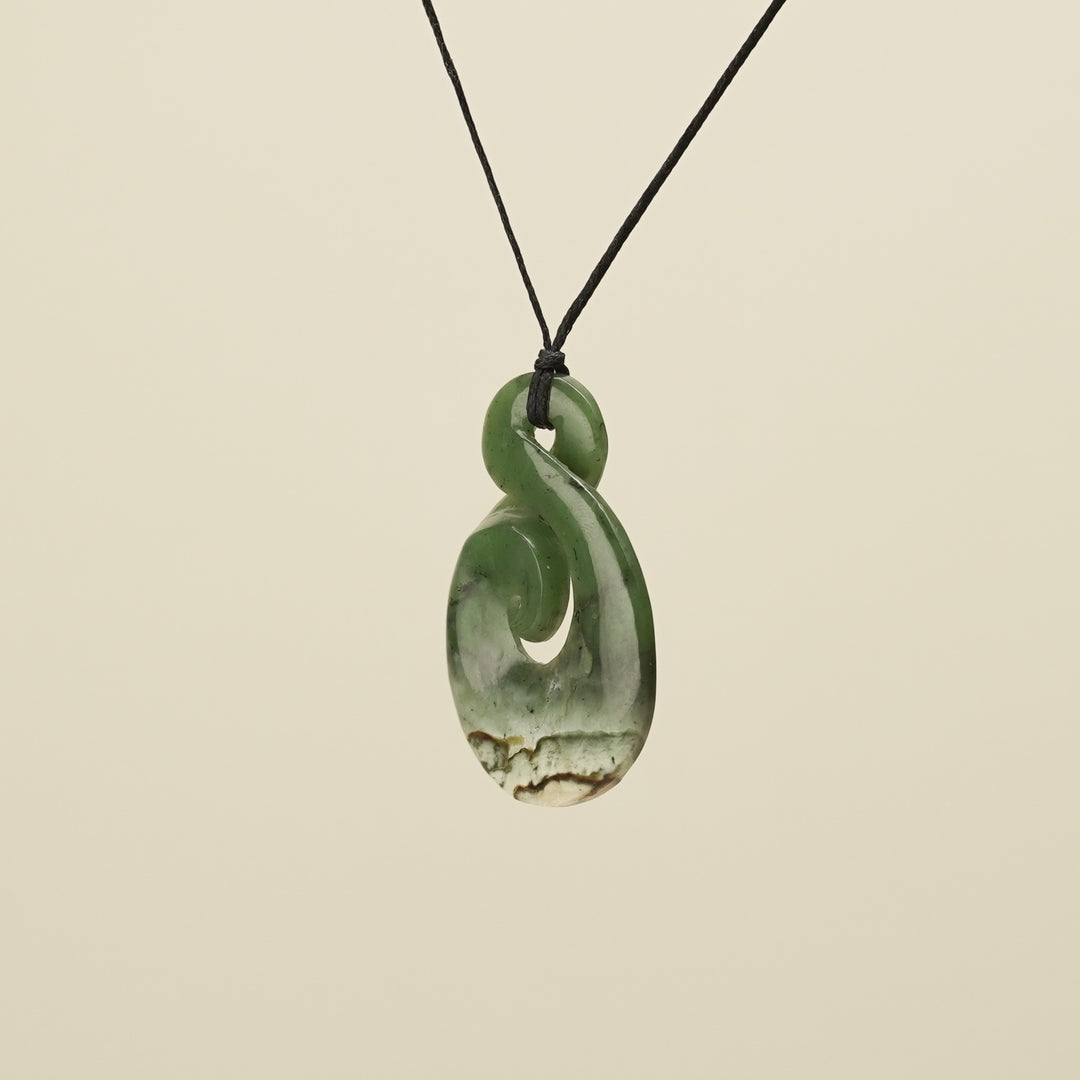 Kōkopu Pikorua with Koru Large Pendant