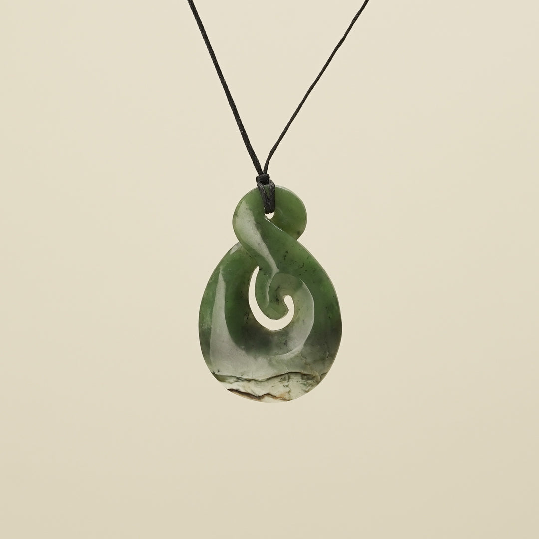 Kōkopu Pikorua with Koru Large Pendant