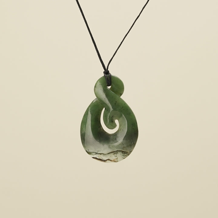 Kōkopu Pikorua with Koru Large Pendant