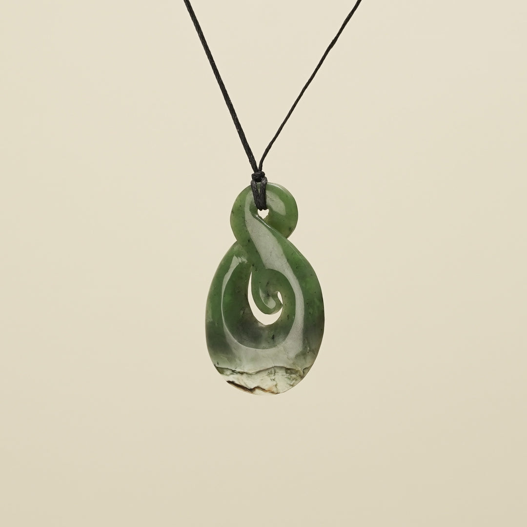 Kōkopu Pikorua with Koru Large Pendant