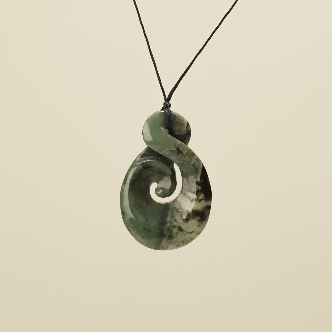 Kōkopu Pikorua with Koru Large Pendant