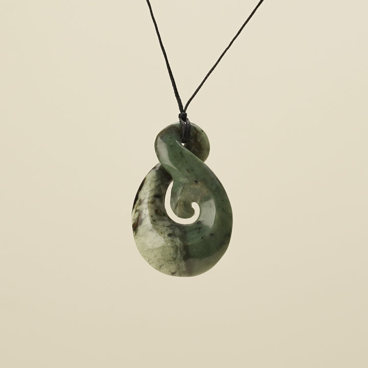 Kōkopu Pikorua with Koru Large Pendant