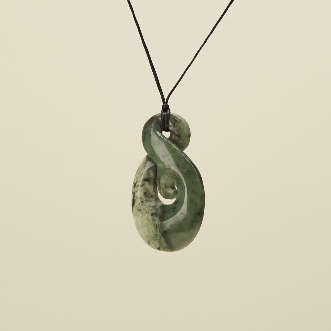 Kōkopu Pikorua with Koru Large Pendant
