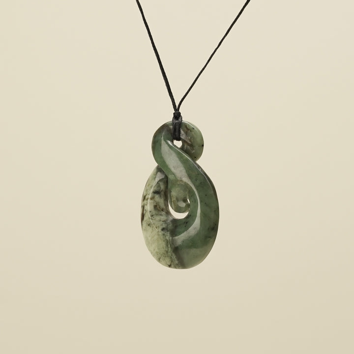 Kōkopu Pikorua with Koru Large Pendant