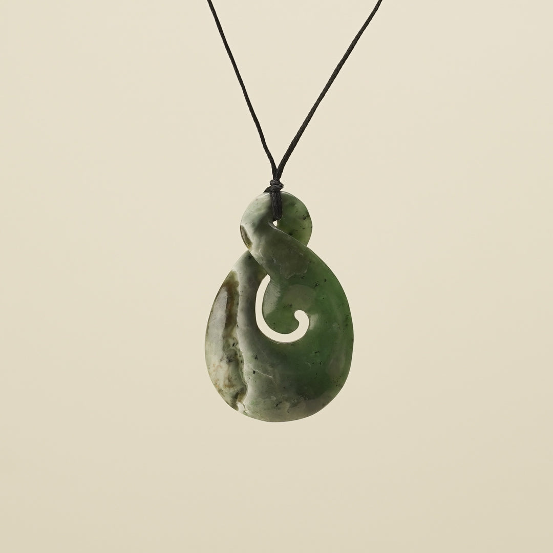 Kōkopu Pikorua with Koru Large Pendant