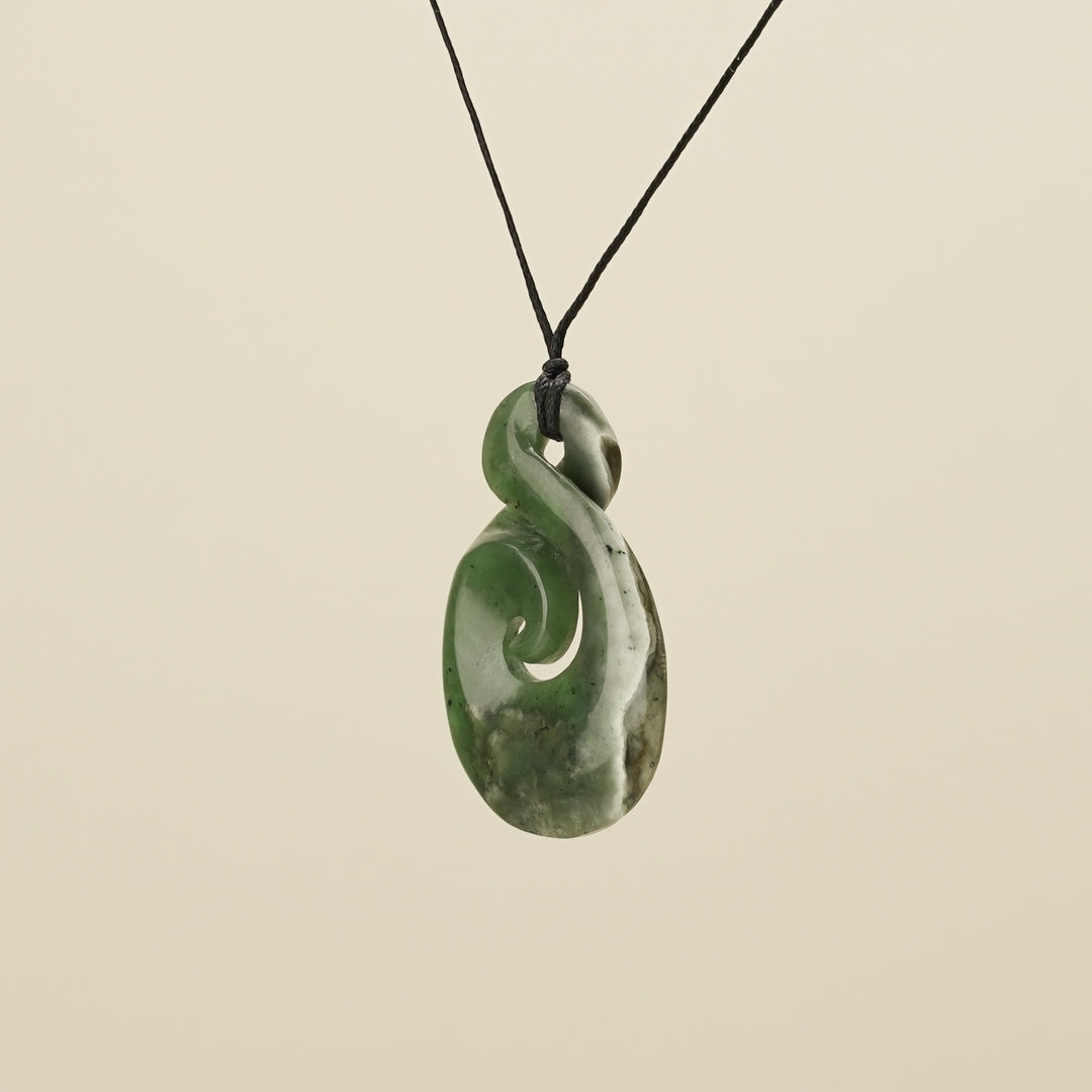 Kōkopu Pikorua with Koru Large Pendant