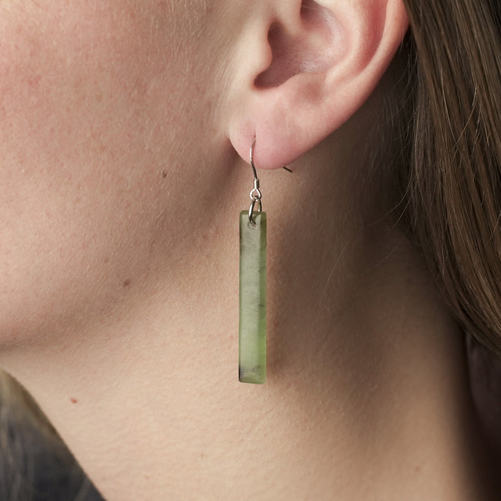 Drop Kahurangi Pounamu Small Earrings 40mm