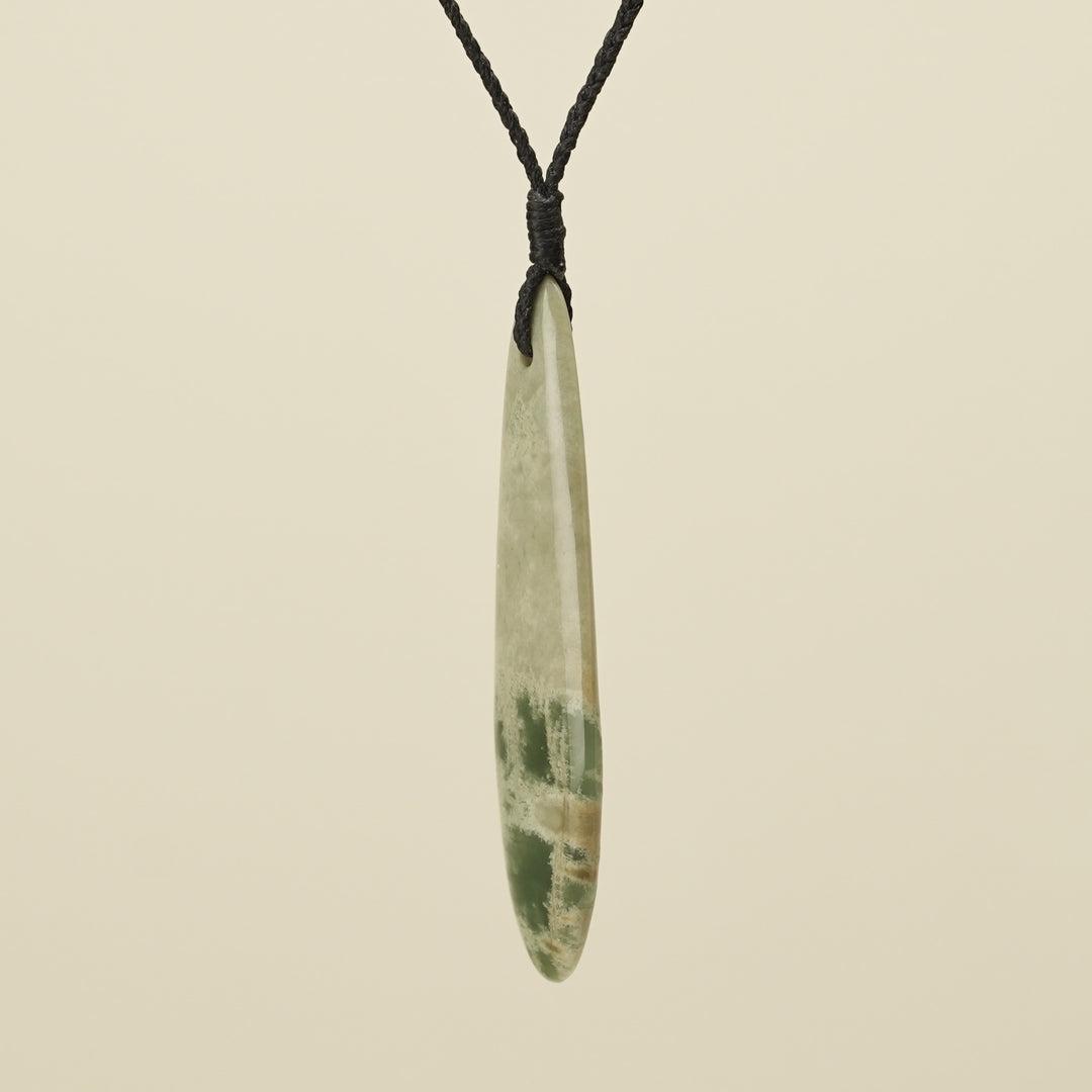 Roimata Raukaraka Pounamu Medium Large Pendant