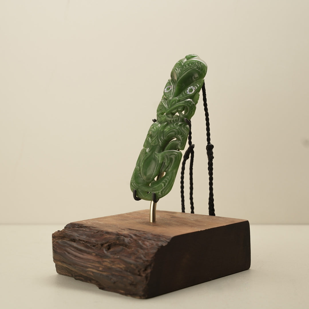 Hei Tiki Pounamu Whakairo Sculpture