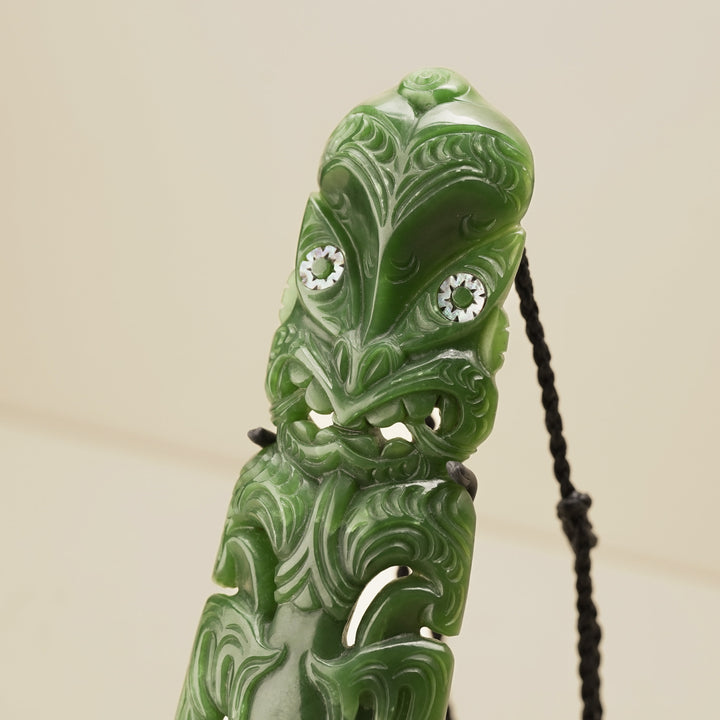 Hei Tiki Pounamu Whakairo Sculpture