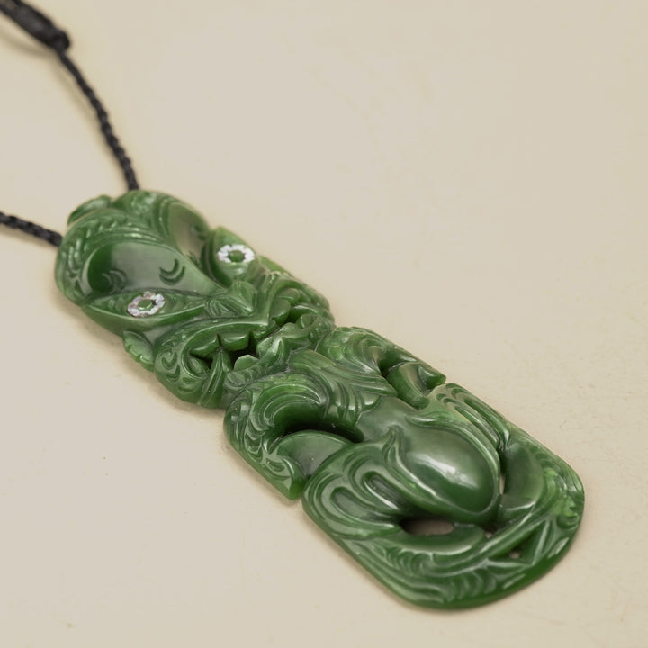 Hei Tiki Pounamu Whakairo Sculpture