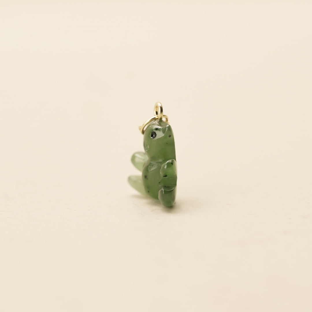 Greenstone Teddy Bear Charm