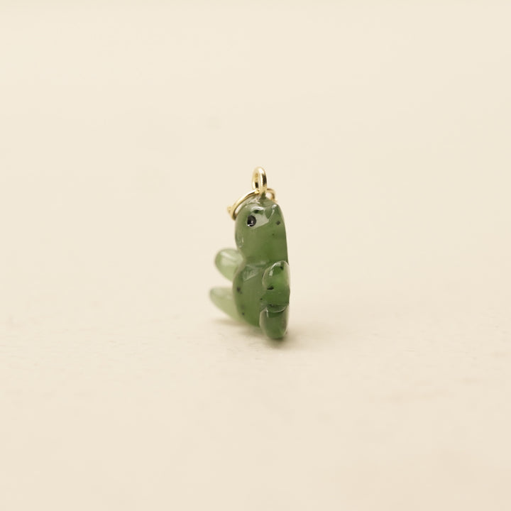 Greenstone Teddy Bear Charm