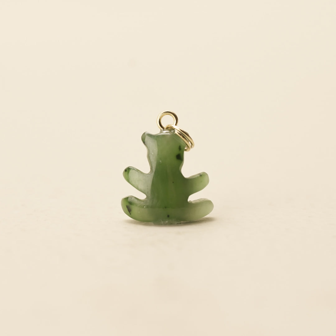 Greenstone Teddy Bear Charm