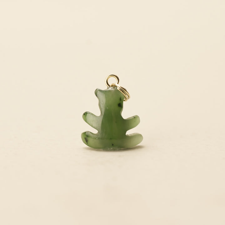 Greenstone Teddy Bear Charm