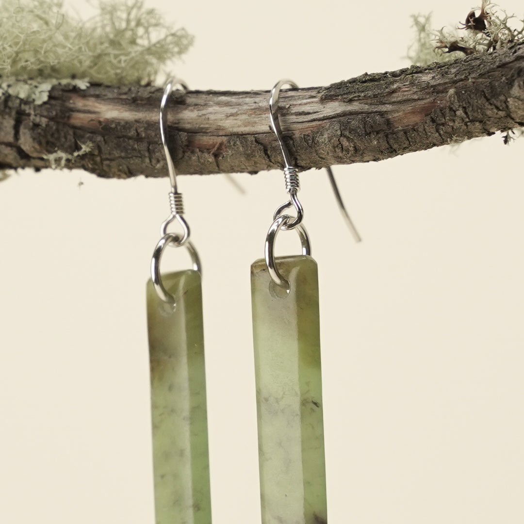 Drop Kahurangi Pounamu Small Earrings 40mm