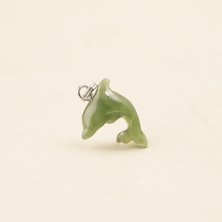 Greenstone Dolphin Charm