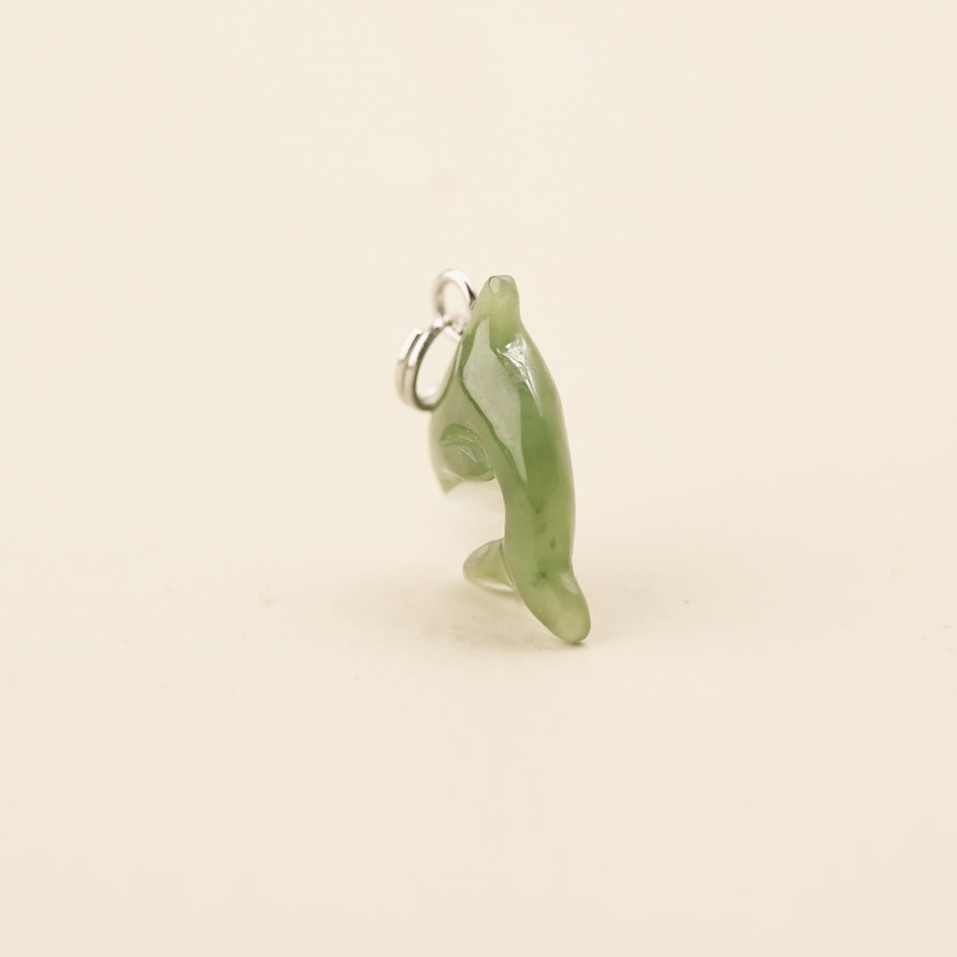 Greenstone Dolphin Charm