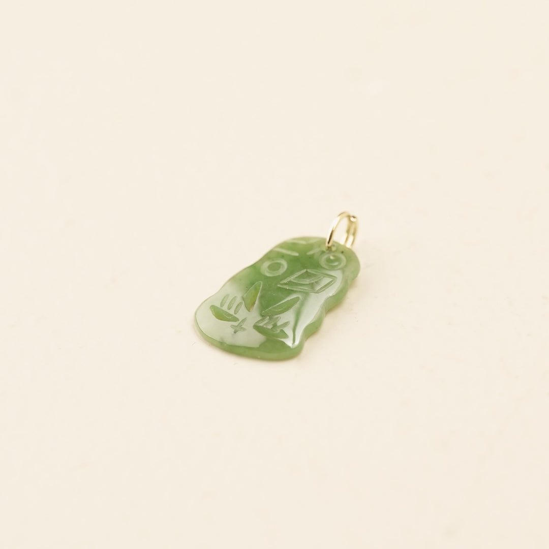 Hei Tiki Greenstone Charm 13mm