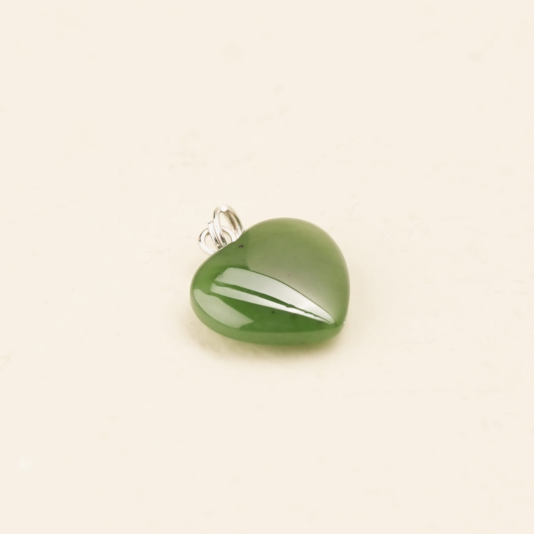 Greenstone Manawa Heart Charm