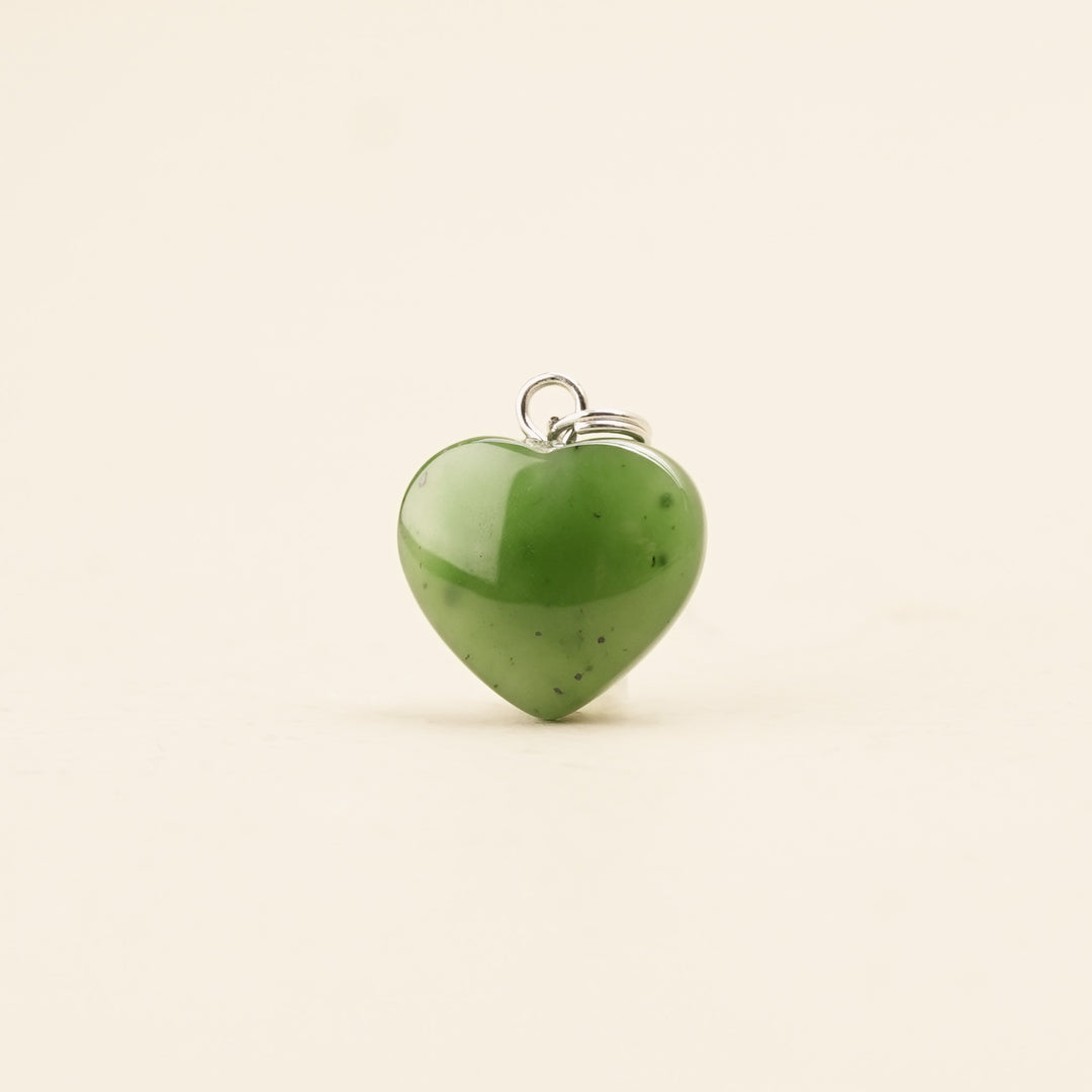 Greenstone Manawa Heart Charm