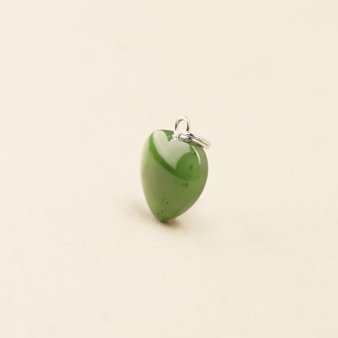 Greenstone Manawa Heart Charm