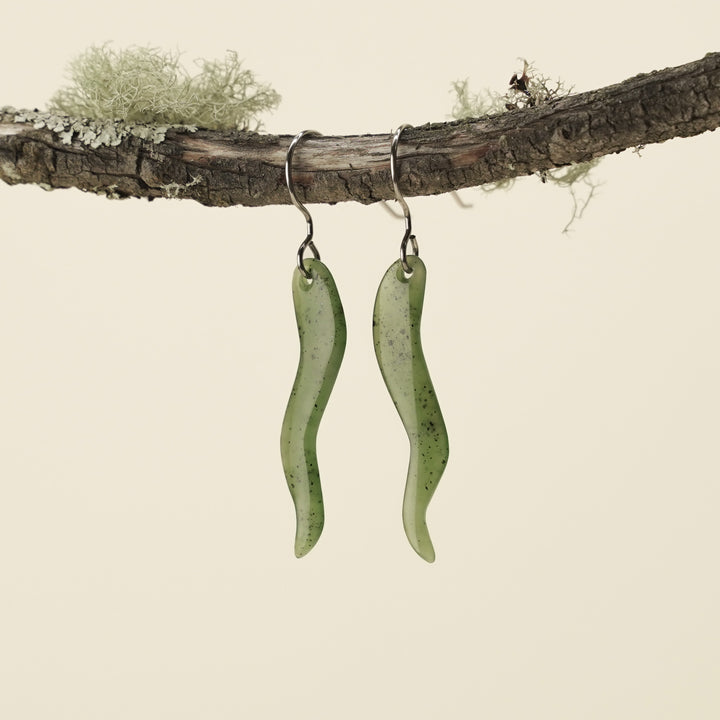 Jade Drop Earrings 36mm