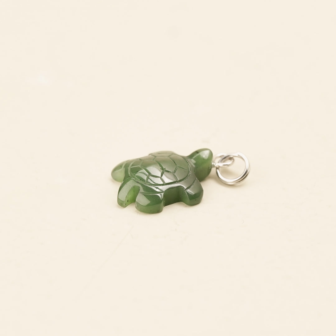 Greenstone Turtle Charm