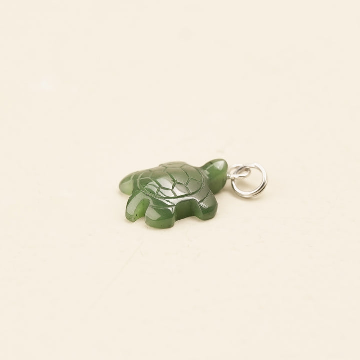 Greenstone Turtle Charm