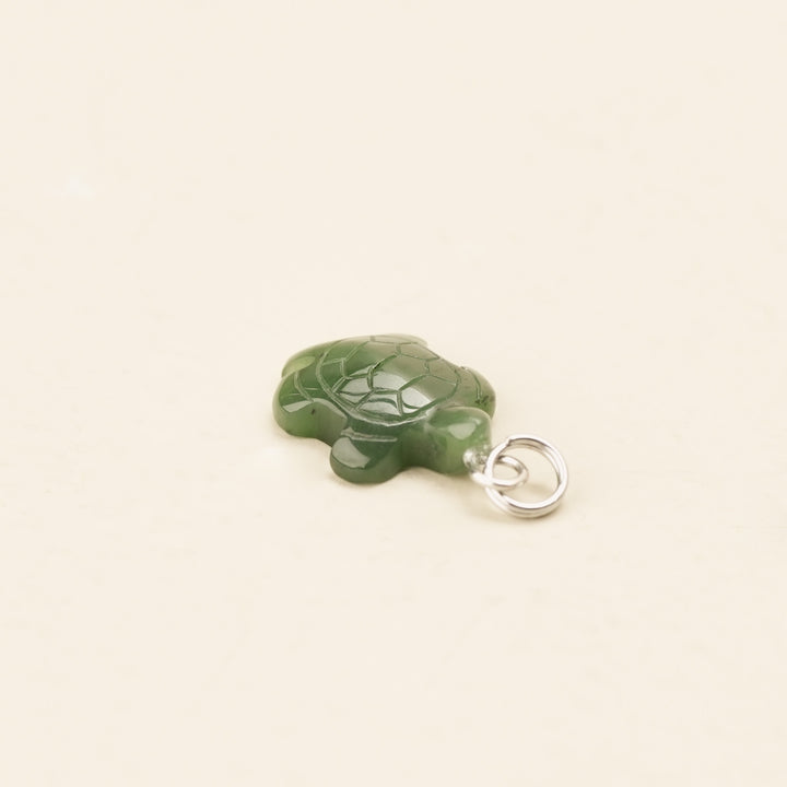 Greenstone Turtle Charm