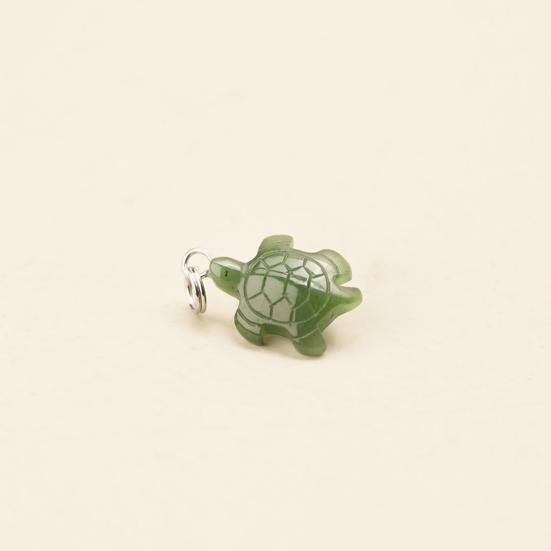 Greenstone Turtle Charm