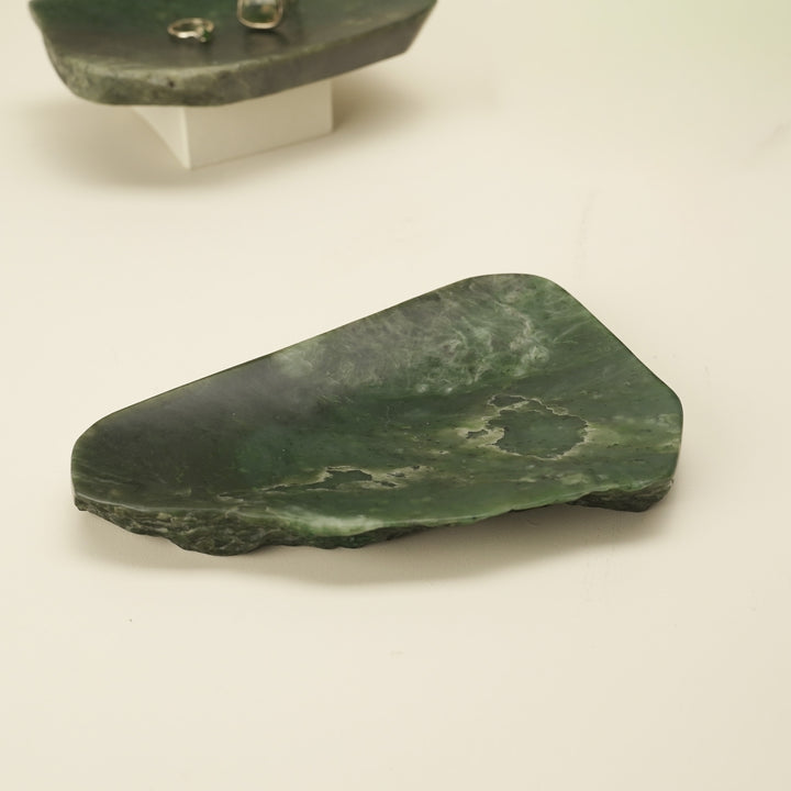 Jade Greenstone Natural Bowl Medium