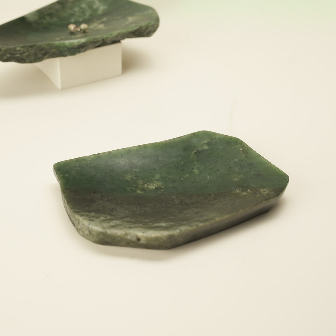 Jade Greenstone Natural Bowl Medium