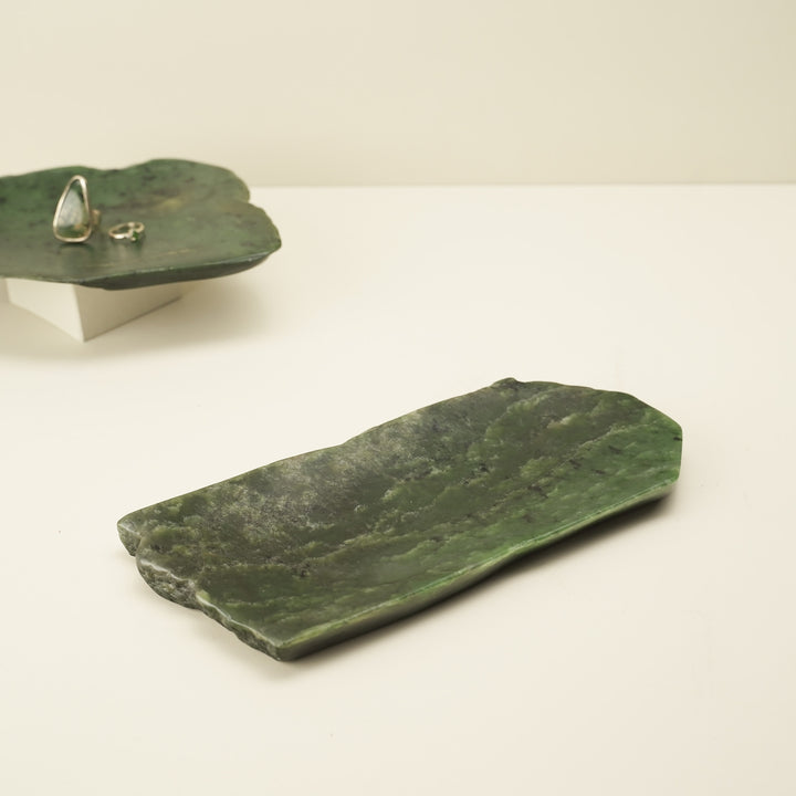 Jade Greenstone Natural Bowl Large