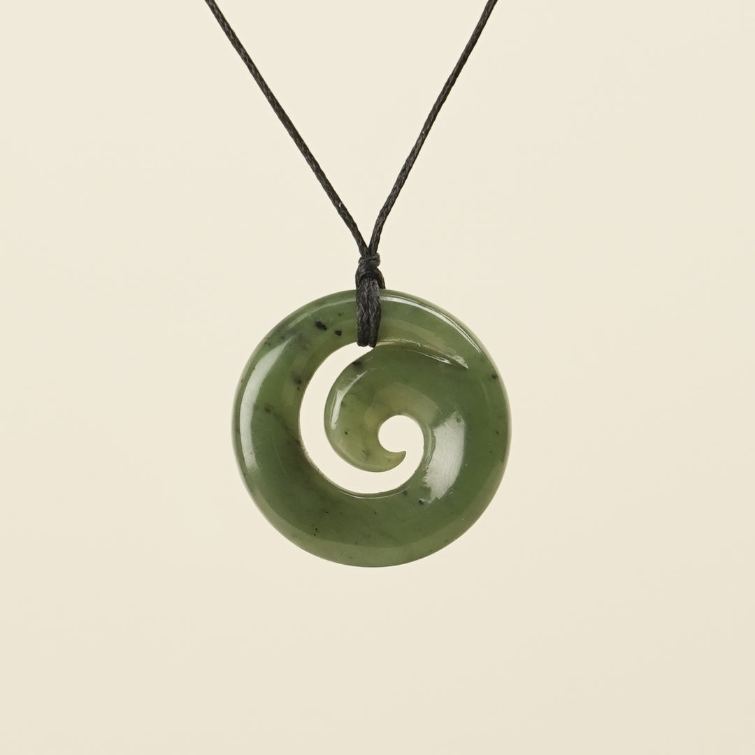 Koru Greenstone Small Pendant