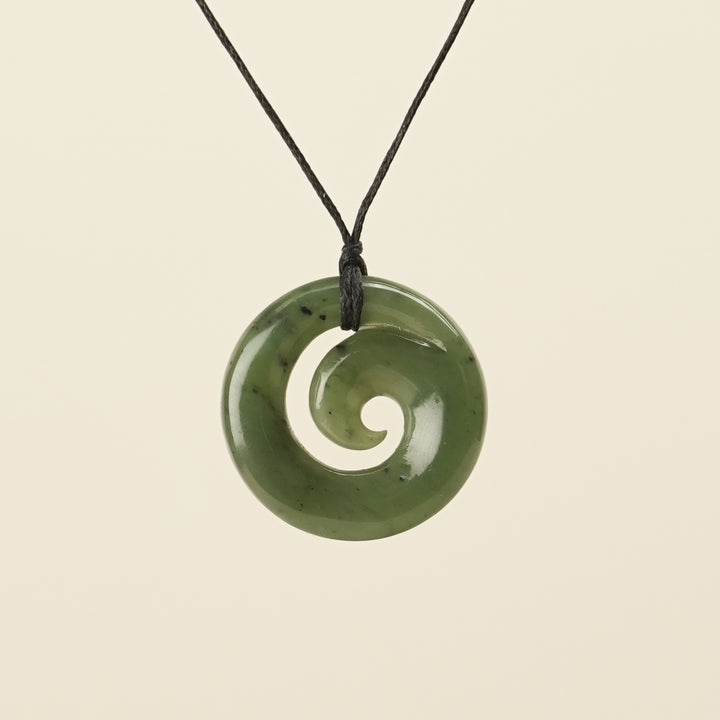 Koru Greenstone Small Pendant