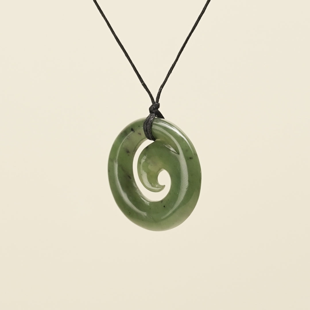 Koru Greenstone Small Pendant