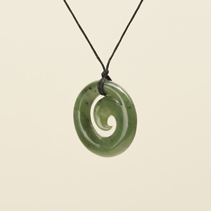 Koru Greenstone Small Pendant